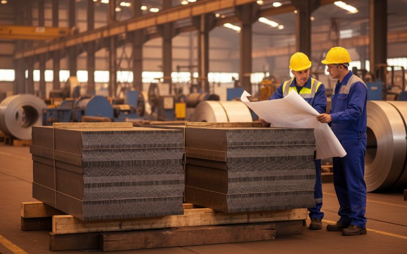 engineers with CRGO lamination stacks