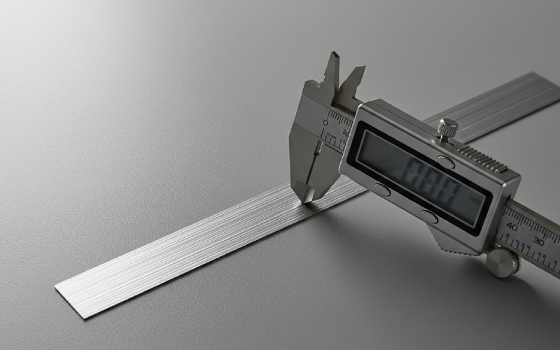 measuring GOES strip thickness