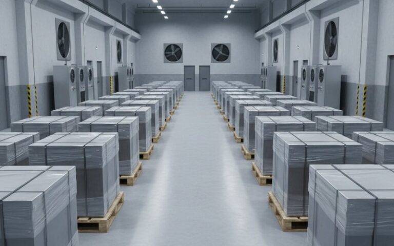 CRGO lamination warehouse aisle