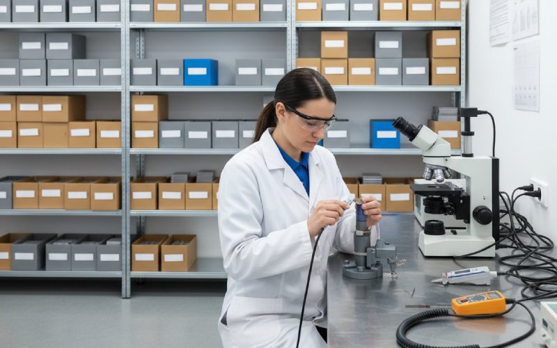 Lab testing electrical steel sample