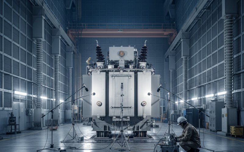 Power transformer acoustic test