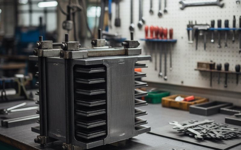 Transformer core assembly with laminations