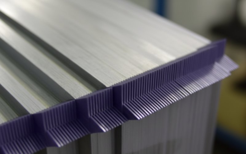 close-up of step-lap CRGO core joint