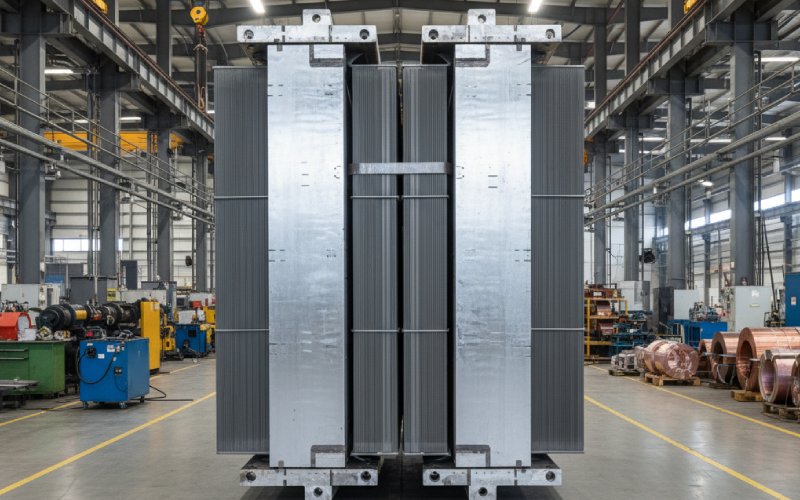 step-lap CRGO transformer core in factory