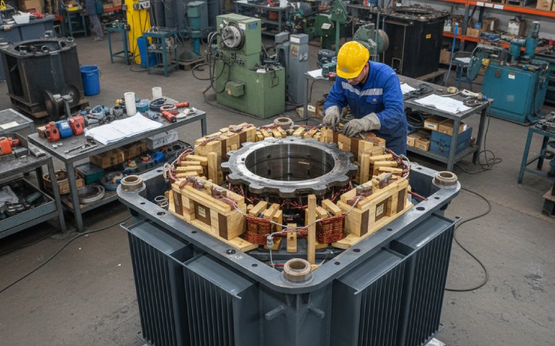 transformer wound core assembly