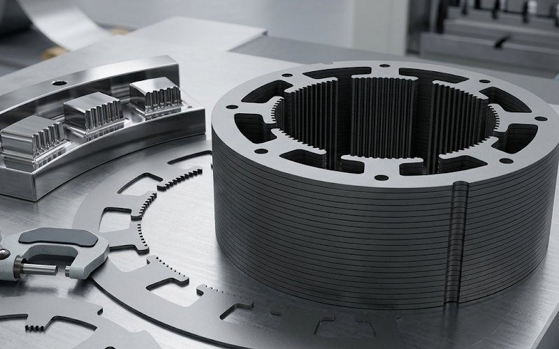 モーター・ステーター・コアと精密切断された電気鋼部品