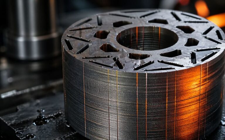 bonded lamination stacks under heat and oil exposure