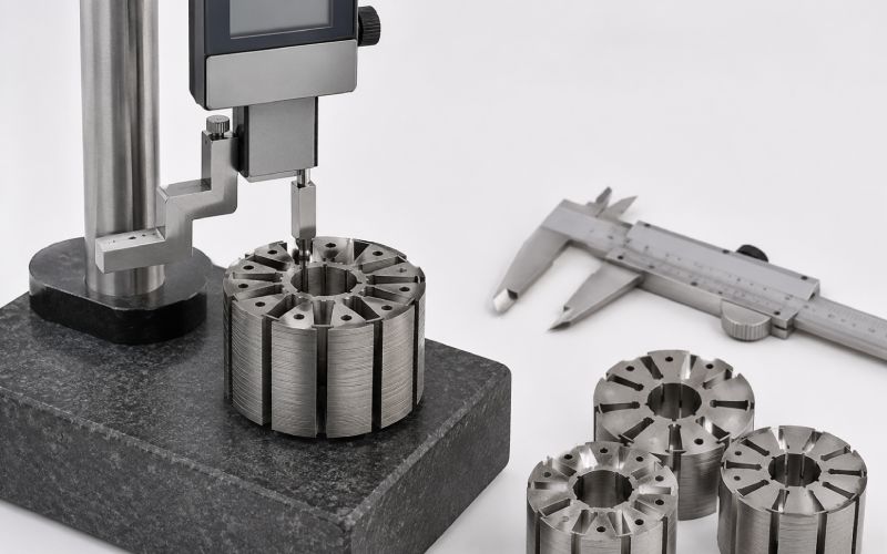 Inspection of a prototype lamination stack