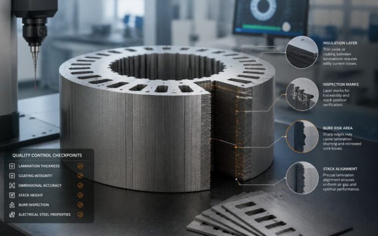 Lamination stack inspection concept