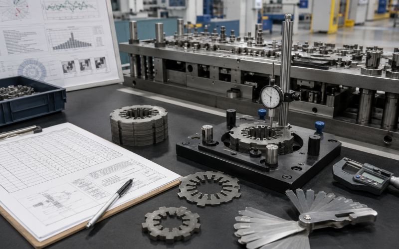 PPAP-style quality review setup for motor lamination tool qualification