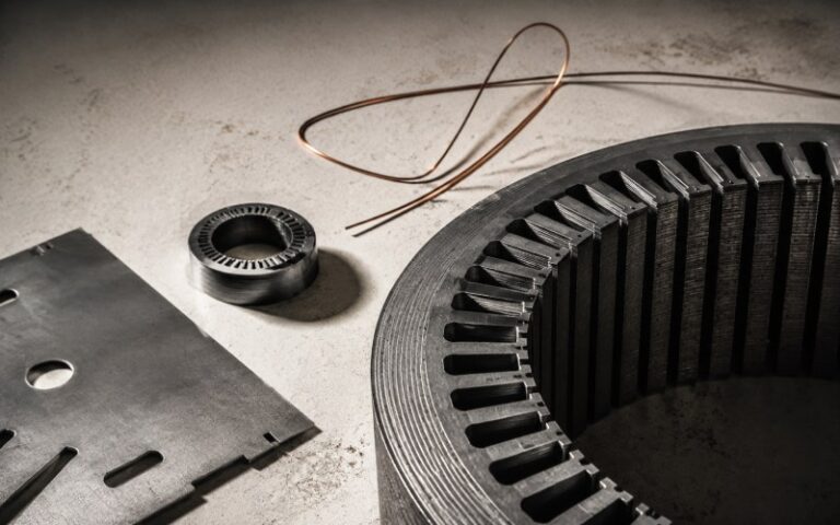 Macro view of a tested lamination stack
