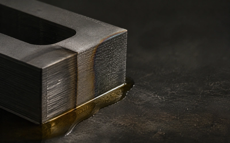 Electrical steel laminations exposed to oil, moisture, and heat