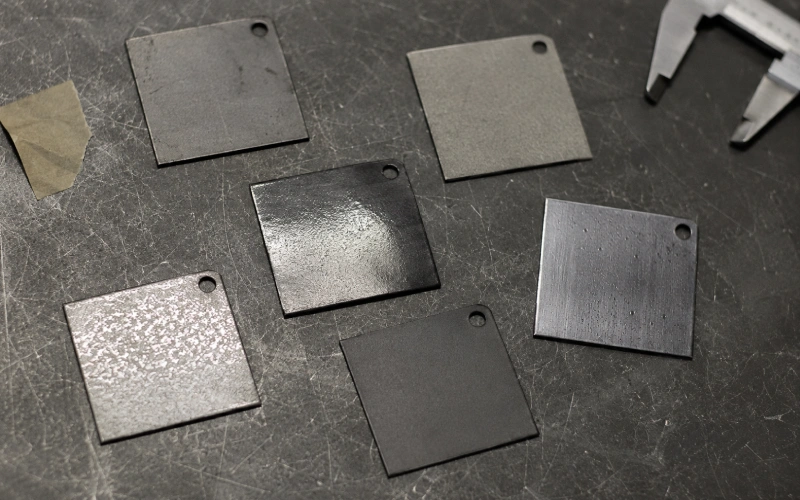Electrical steel samples with different insulation coatings